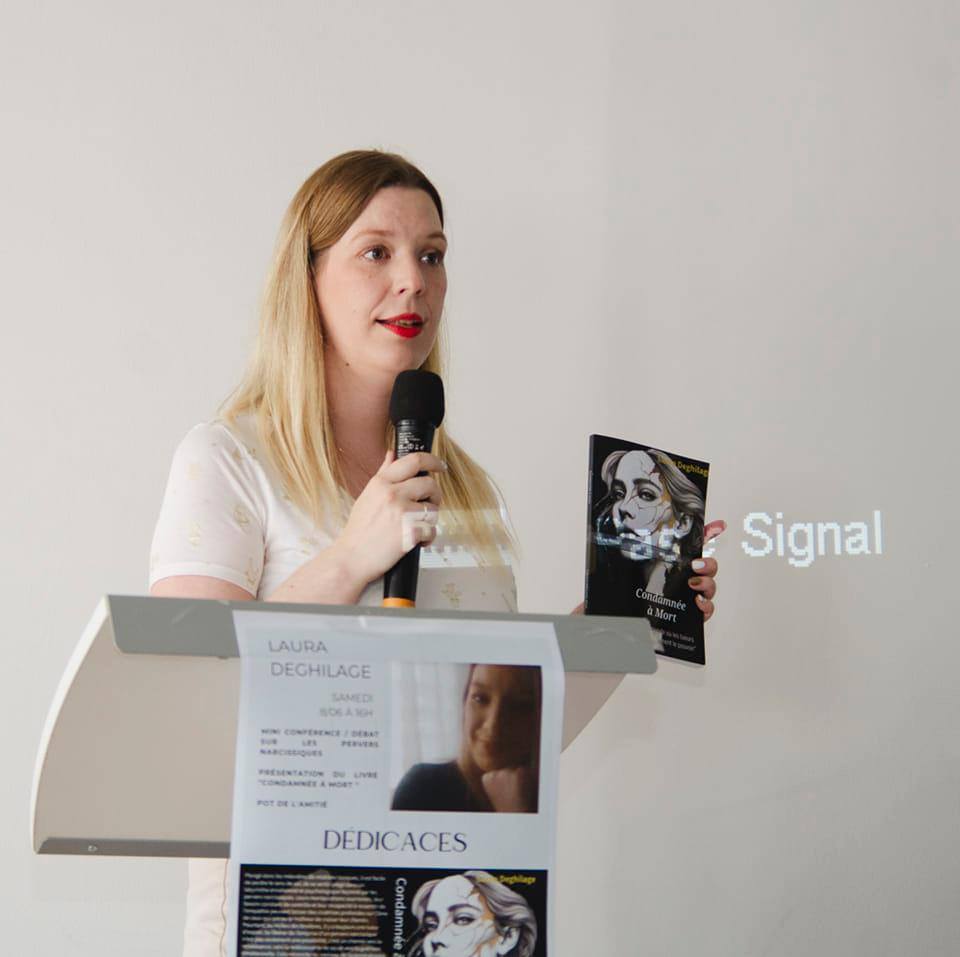 Laura Deghilage en conférence et dédicace de son livre Condamnée à Mort
